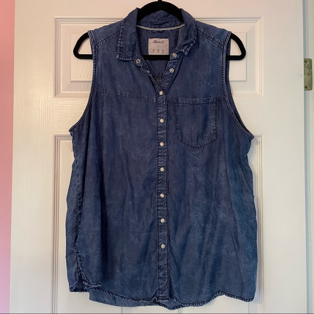 Denim Co. Lightweight Denim Vest